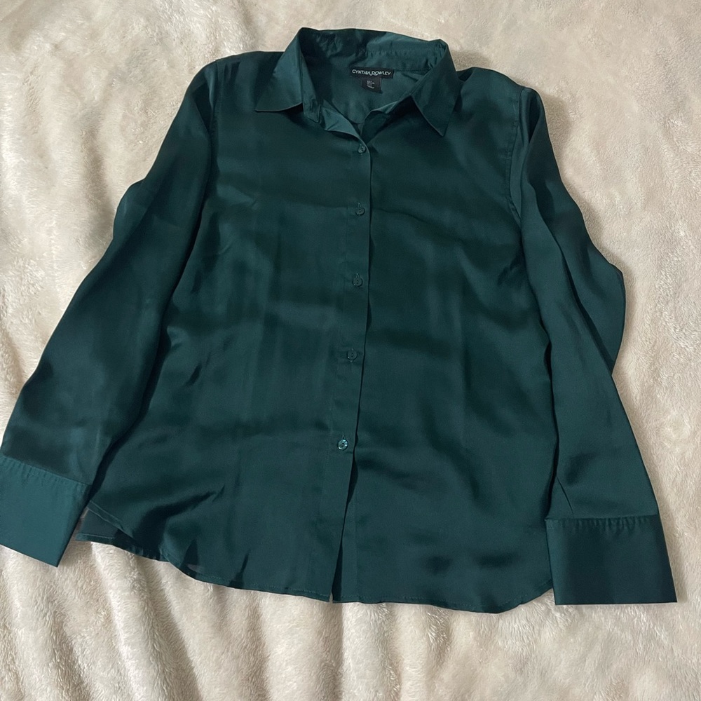 Emerald green blouse
